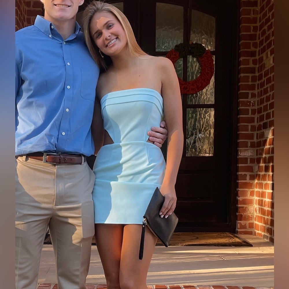 Blue Lucy in the Sky mini dress